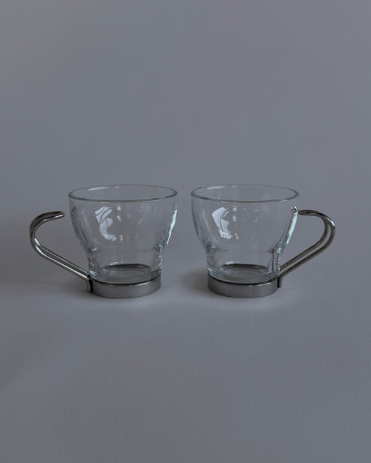 Glass Espresso Cups - Set of 2