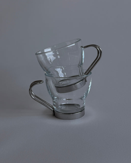 Glass Espresso Cups - Set of 2