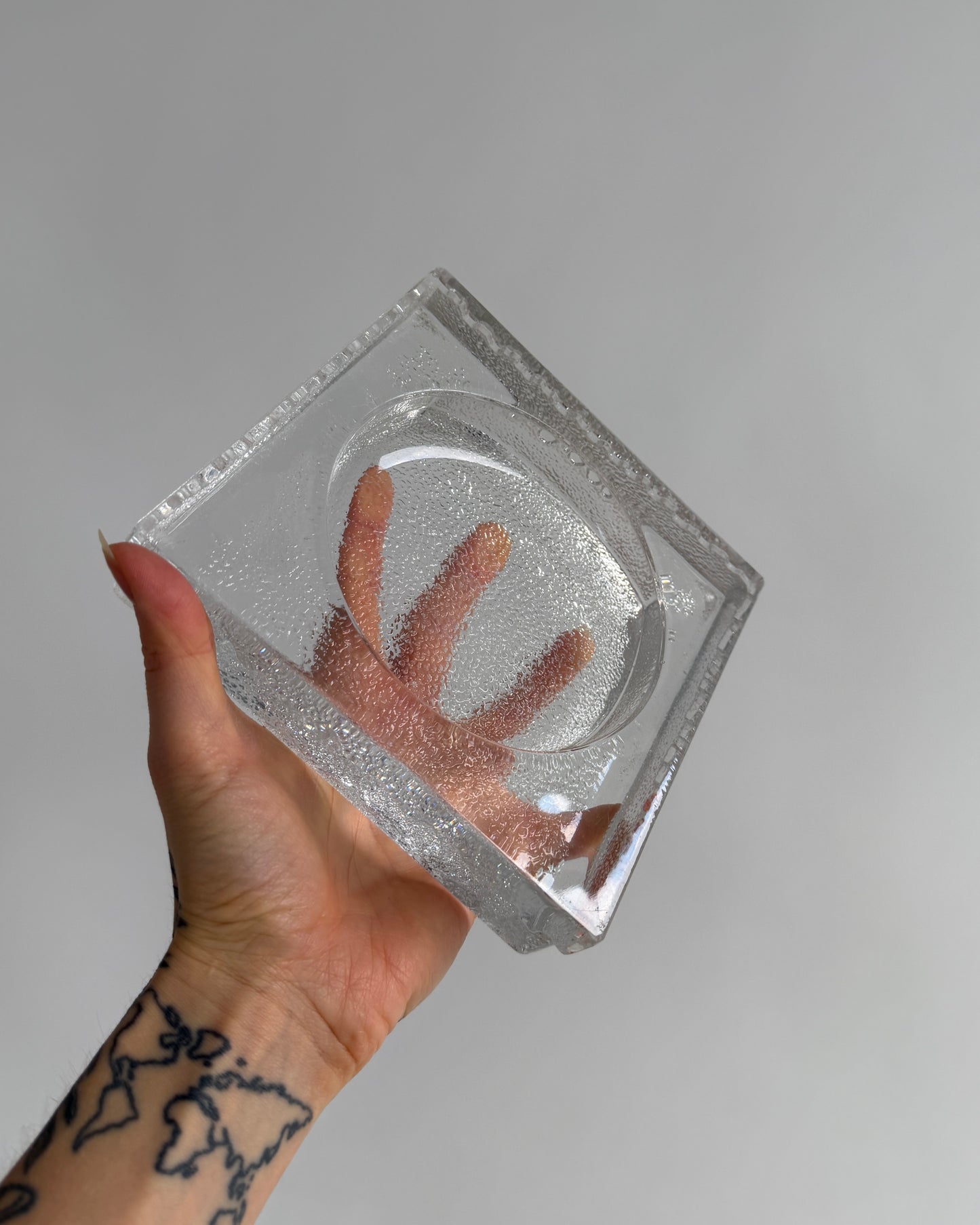 Heavy Glass Decor Bowl