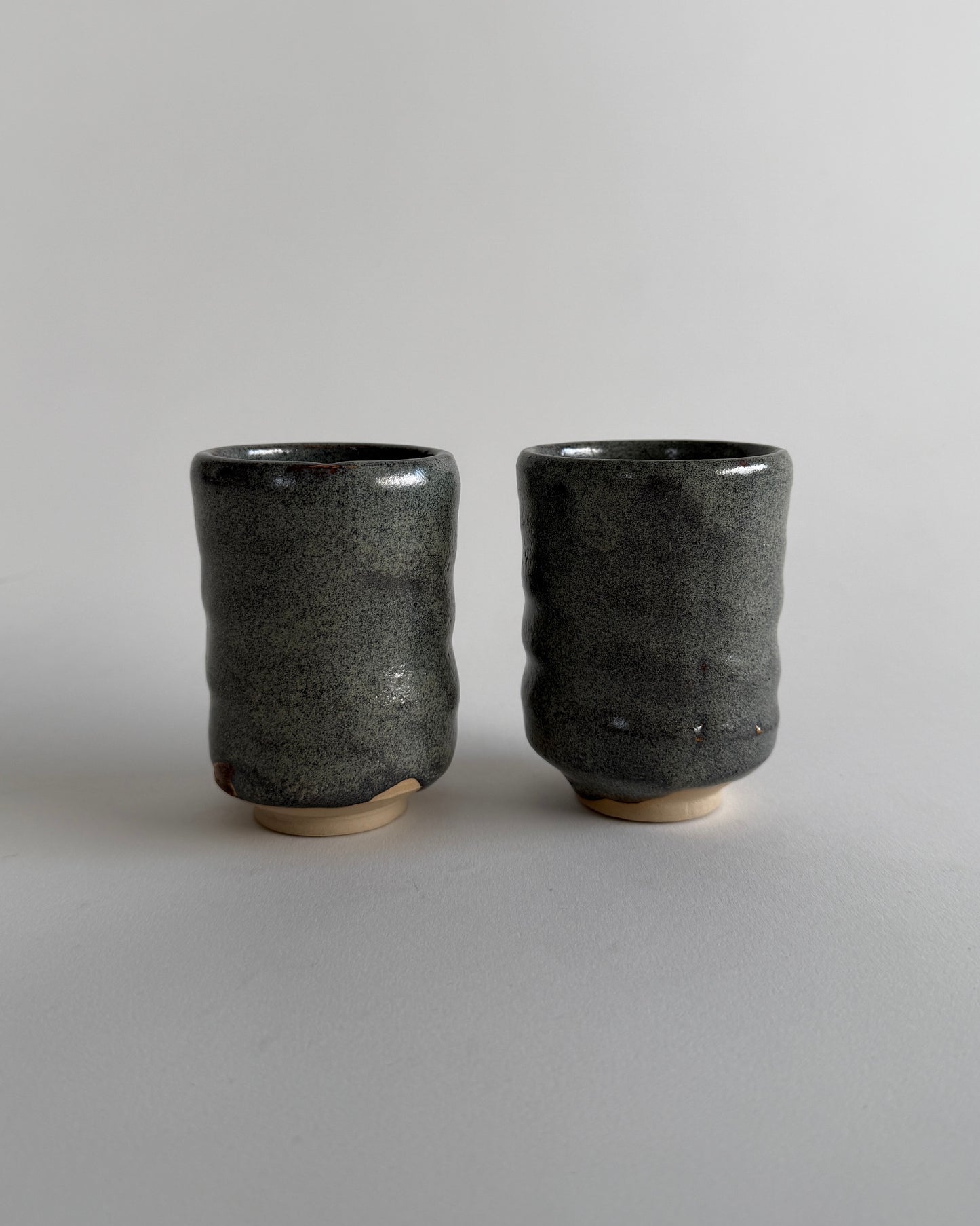 Handmade Small Ceramic Mugs - Set of 2
