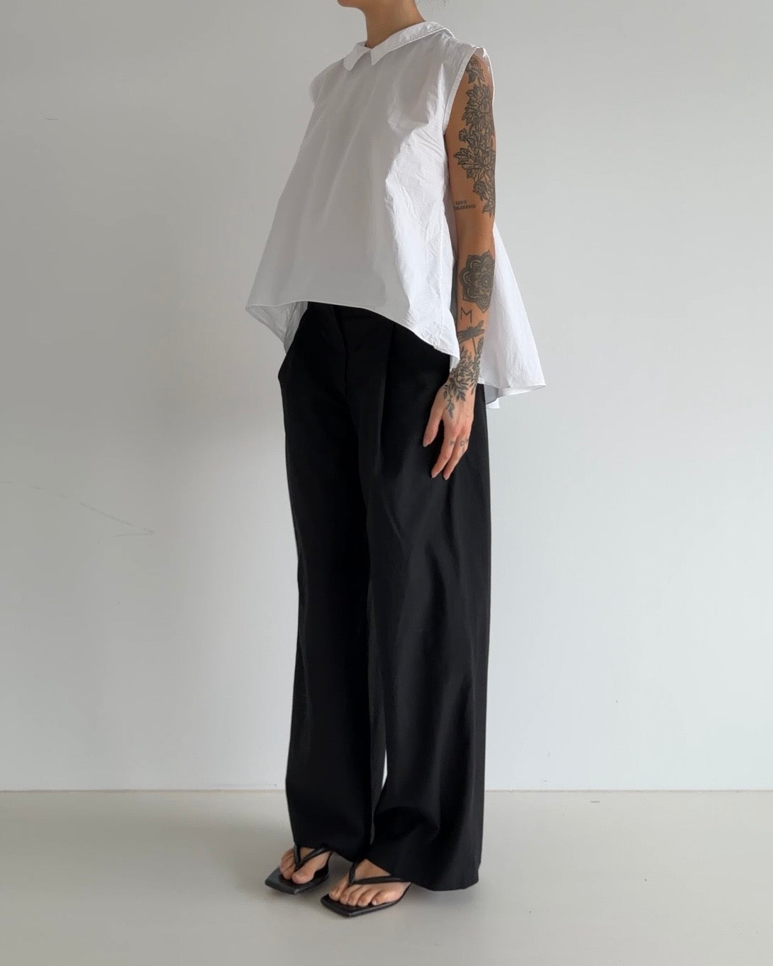 White Balloon Blouse