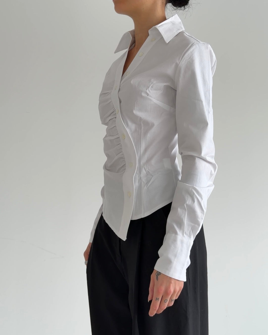 Reworked Vintage Blouse White