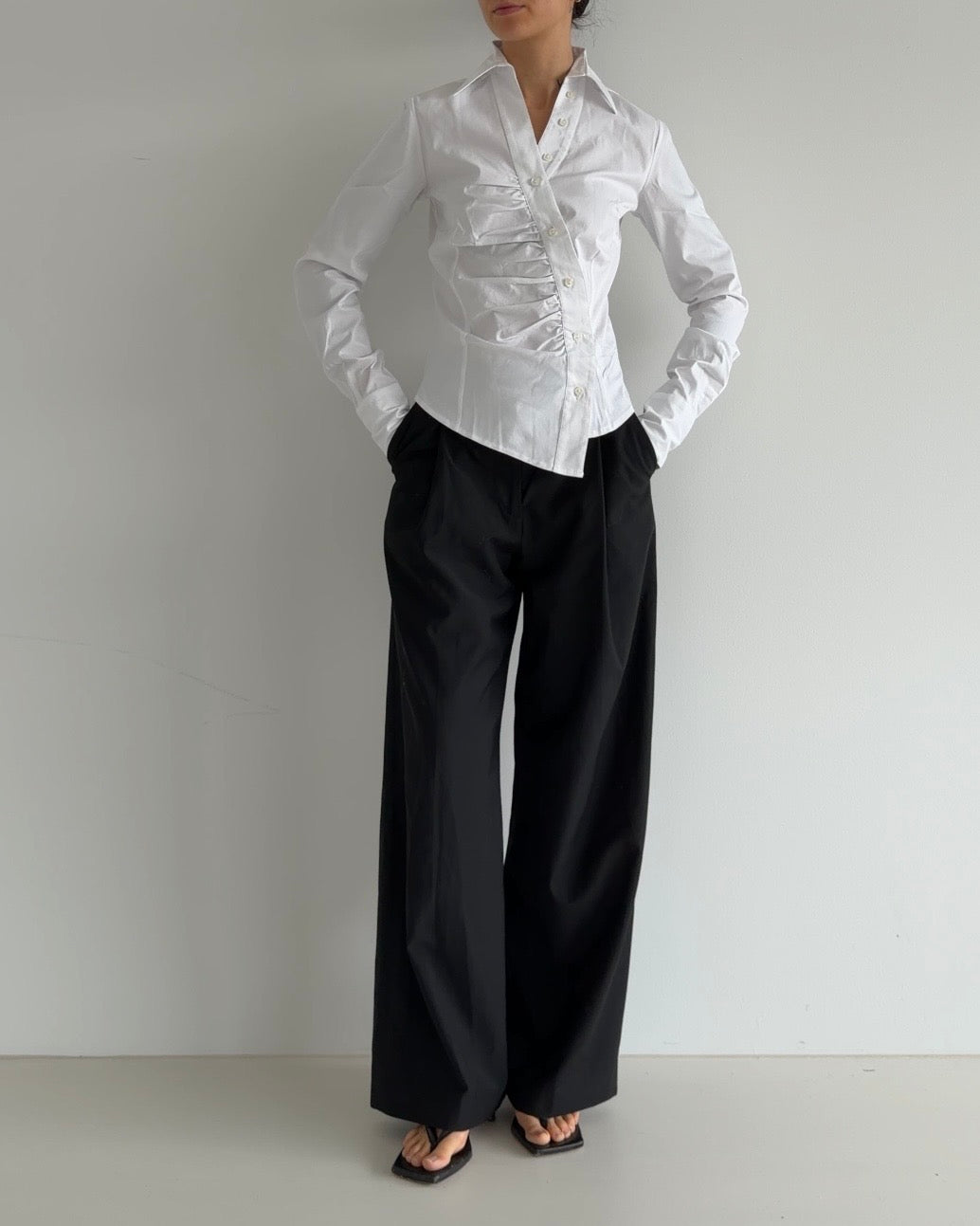 Reworked Vintage Blouse White