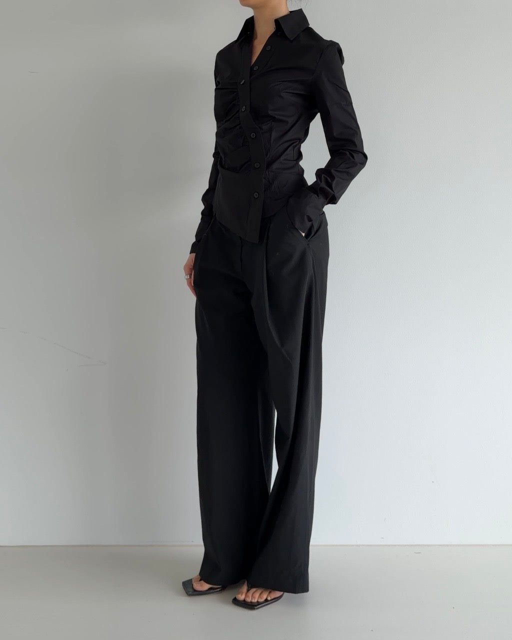 Reworked Vintage Shirt Black