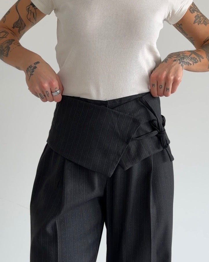 Reworked Vintage Striped Pants