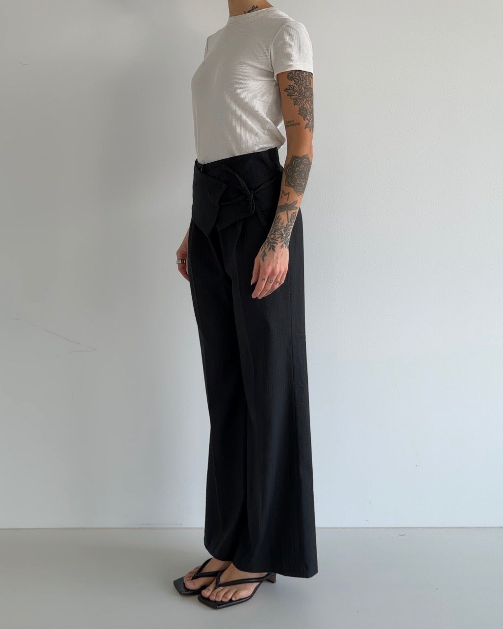 Reworked Vintage Striped Pants