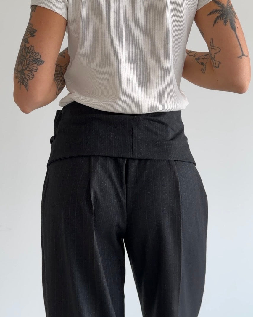 Reworked Vintage Striped Pants