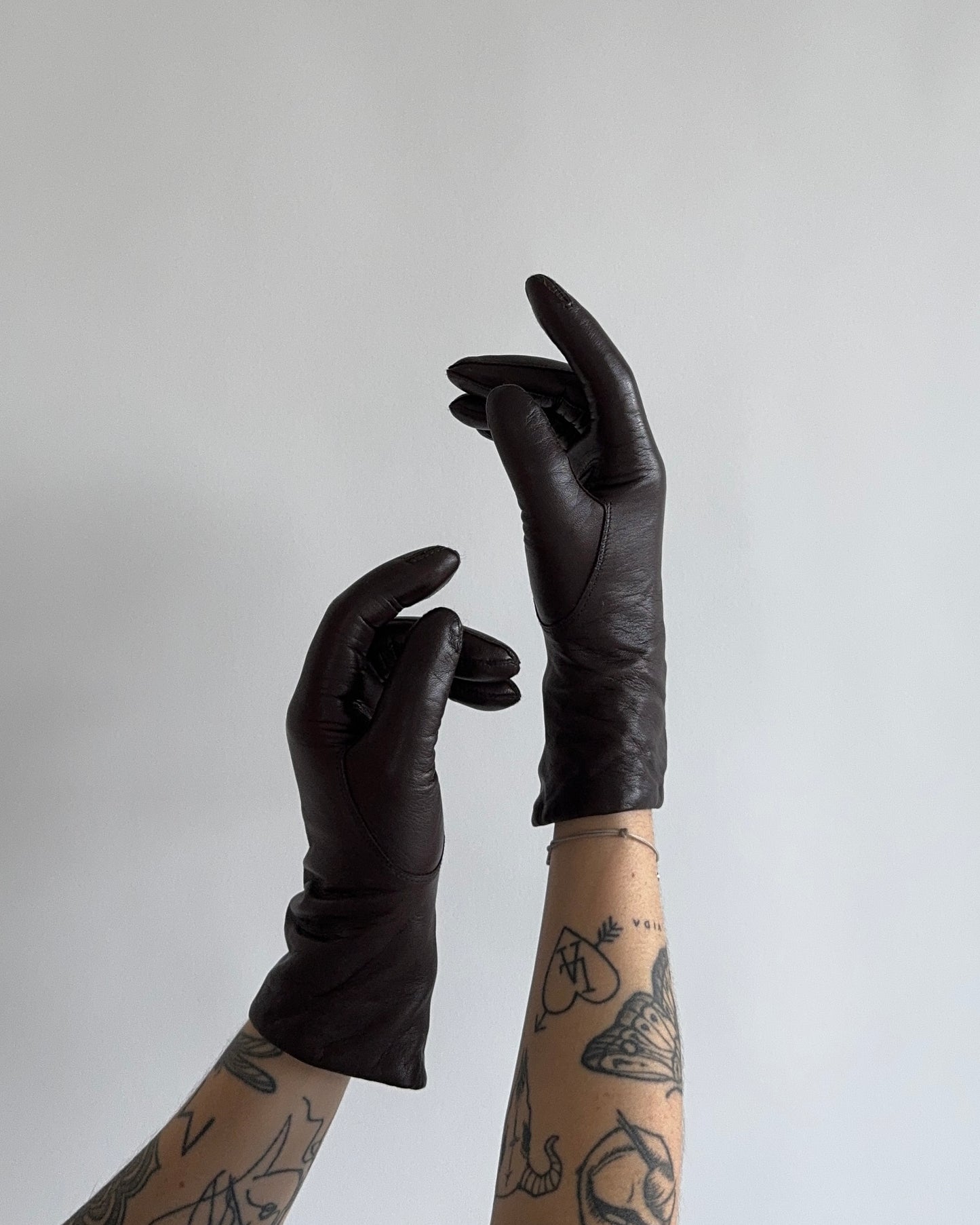 Brown Leather Gloves