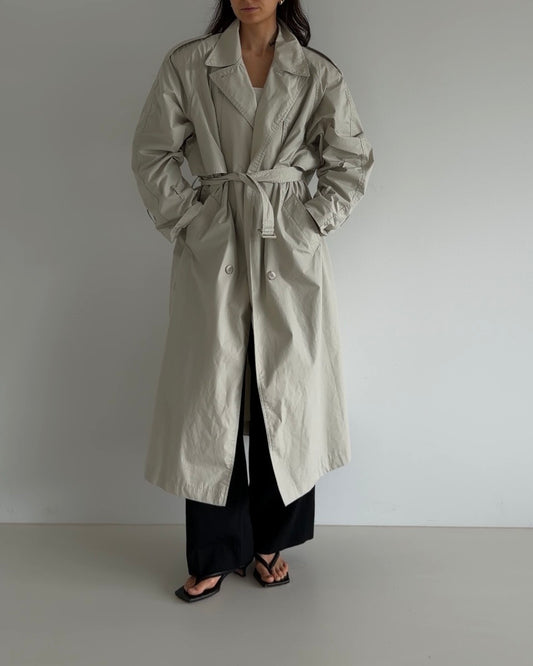 Oversized Trenchcoat Light Beige