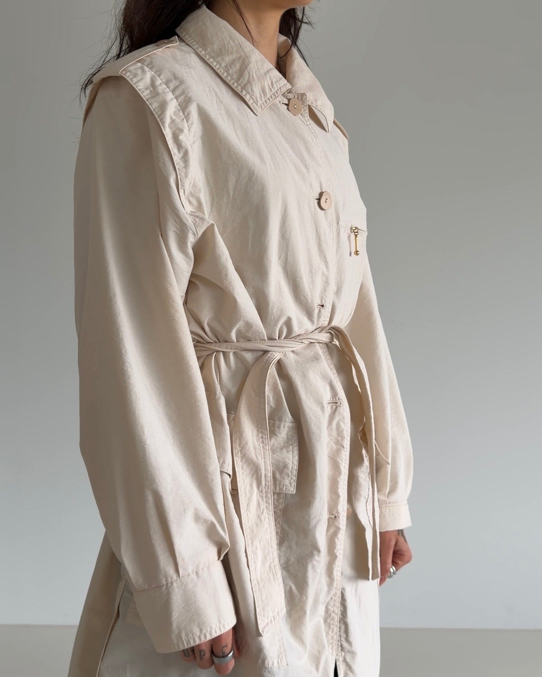 Trench Jacket in Apricot