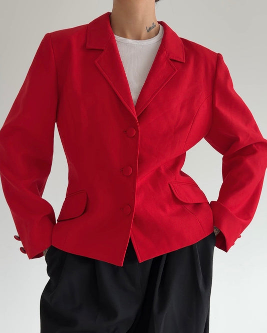 Short Blazer Red