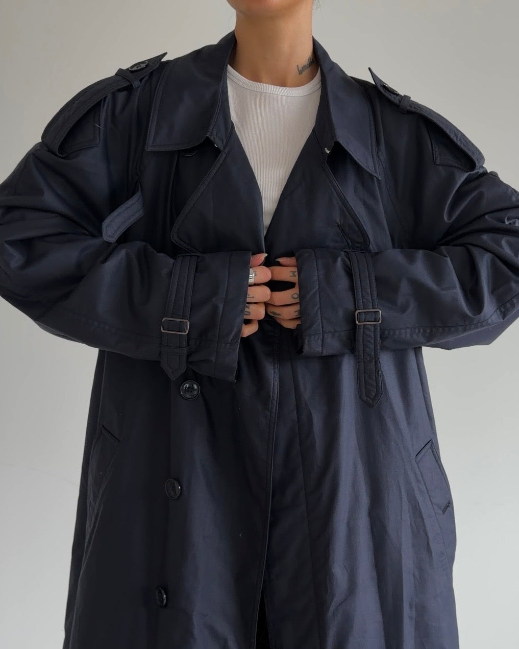 Oversized Trenchcoat Navy