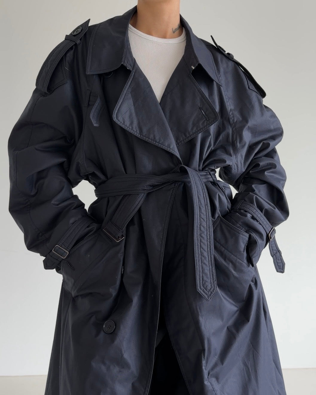 Oversized Trenchcoat Navy