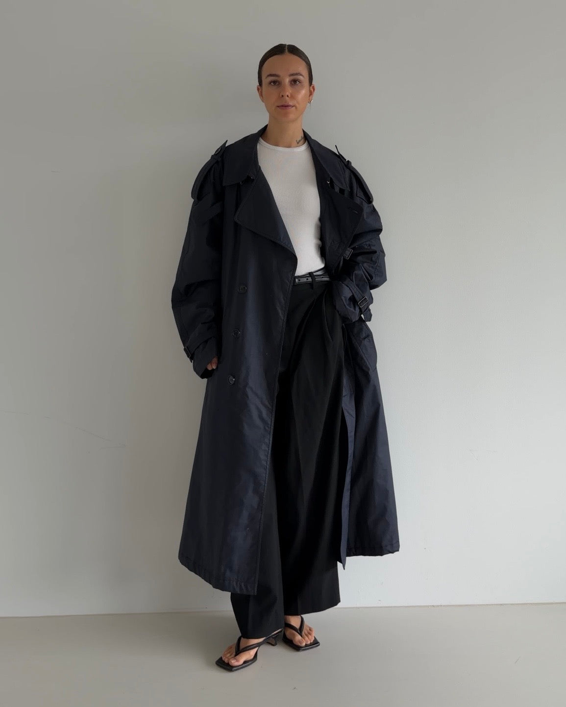 Oversized Trenchcoat Navy