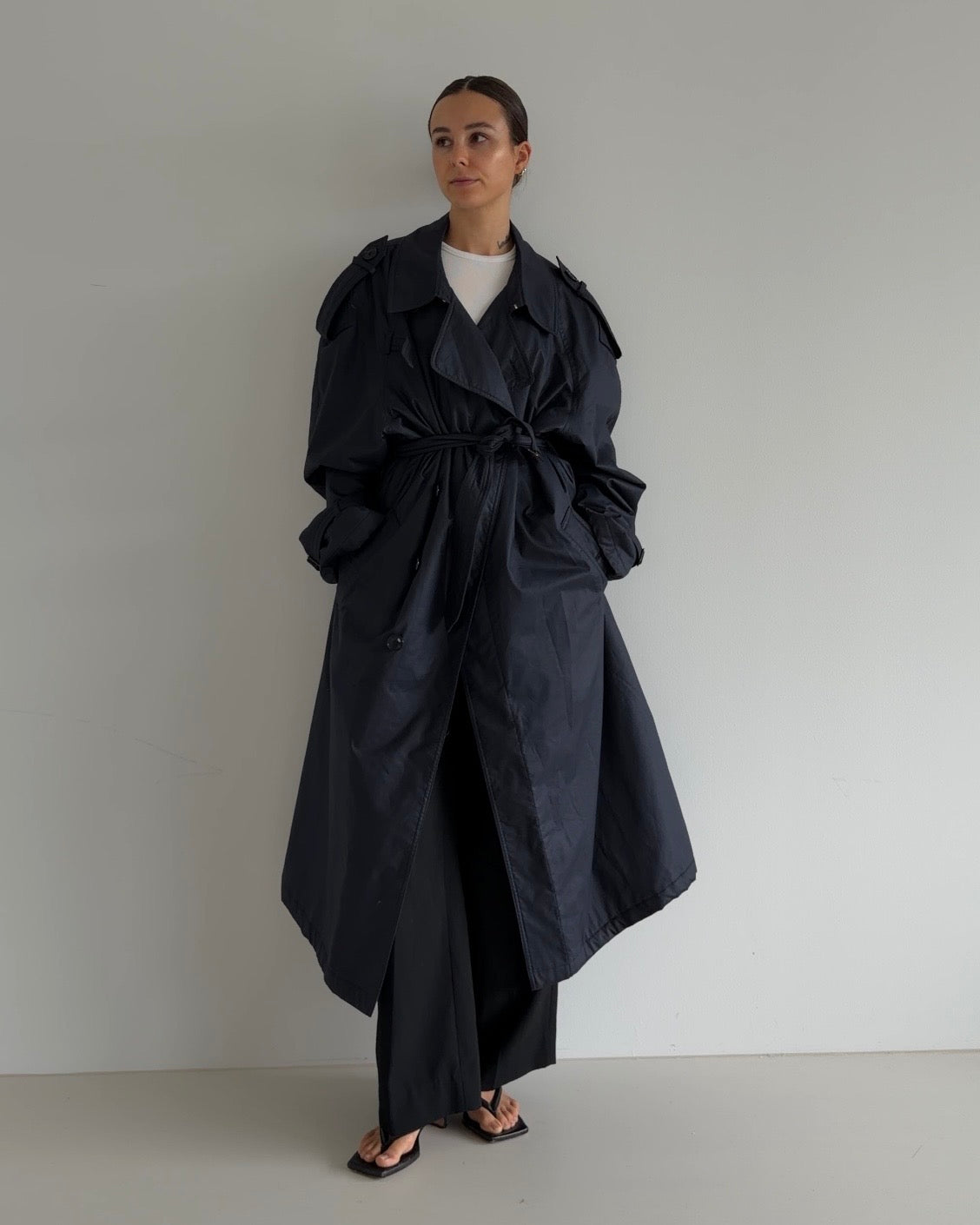 Oversized Trenchcoat Navy
