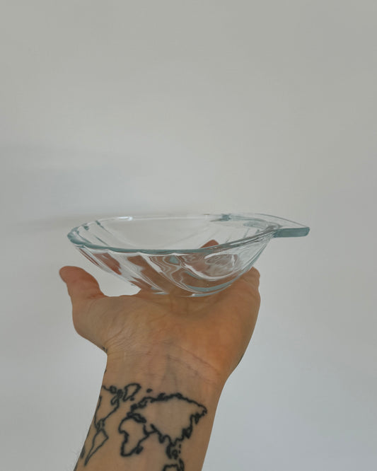 Small Glass Shell Bowl