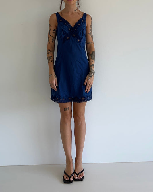 Slipdress Navy Blue