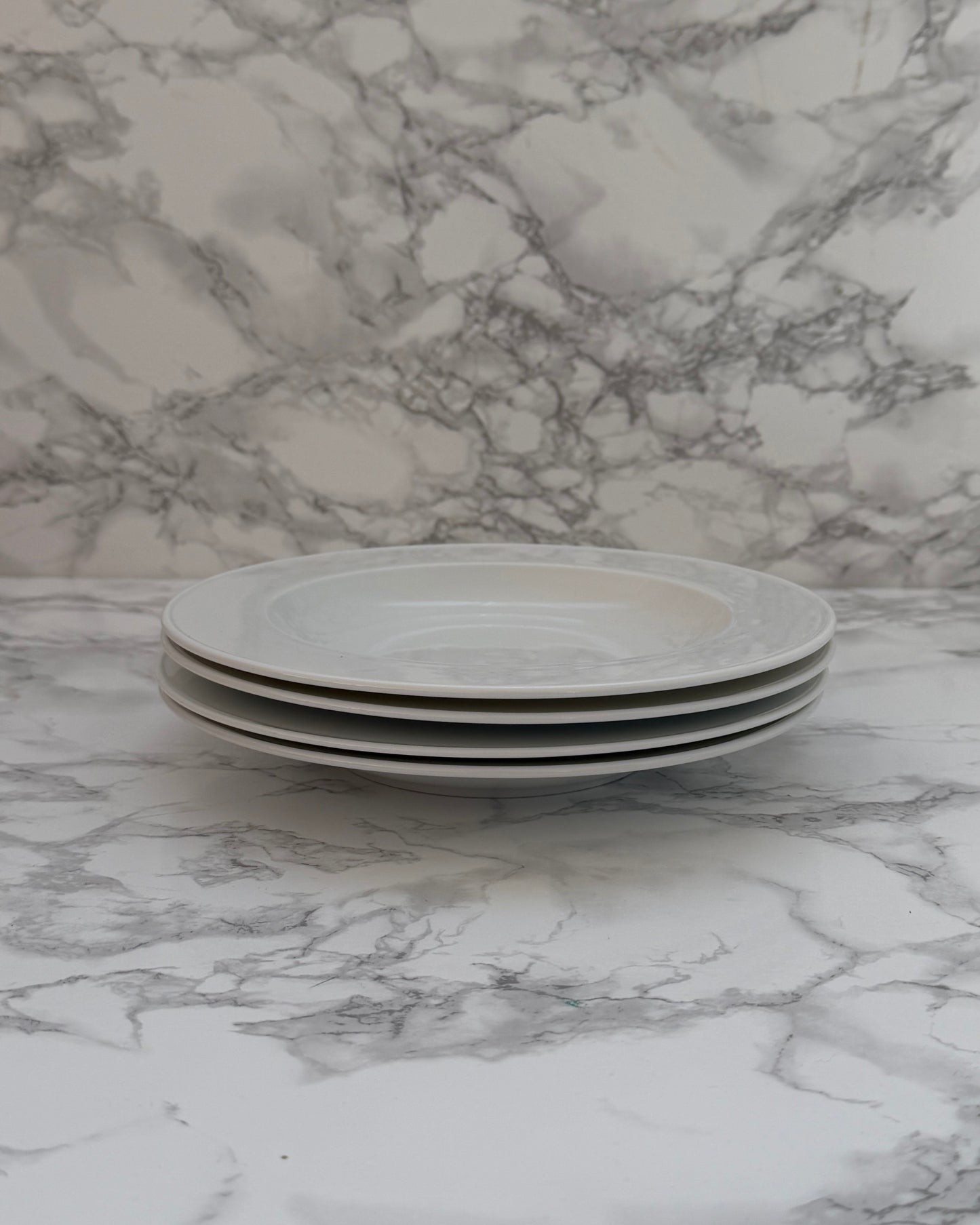 White VIntage Plate - Set of 2