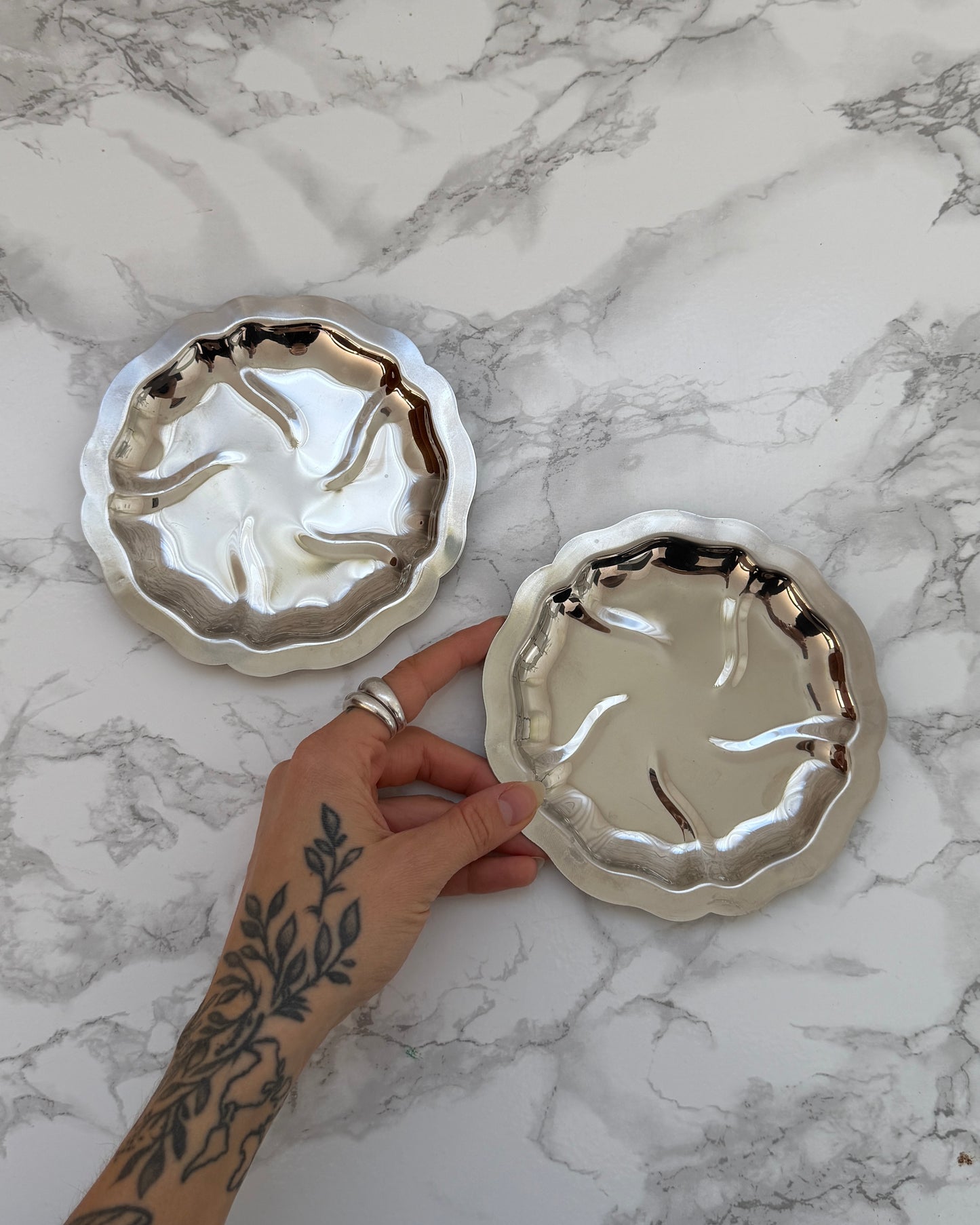 VIntageSmall Silver Plates