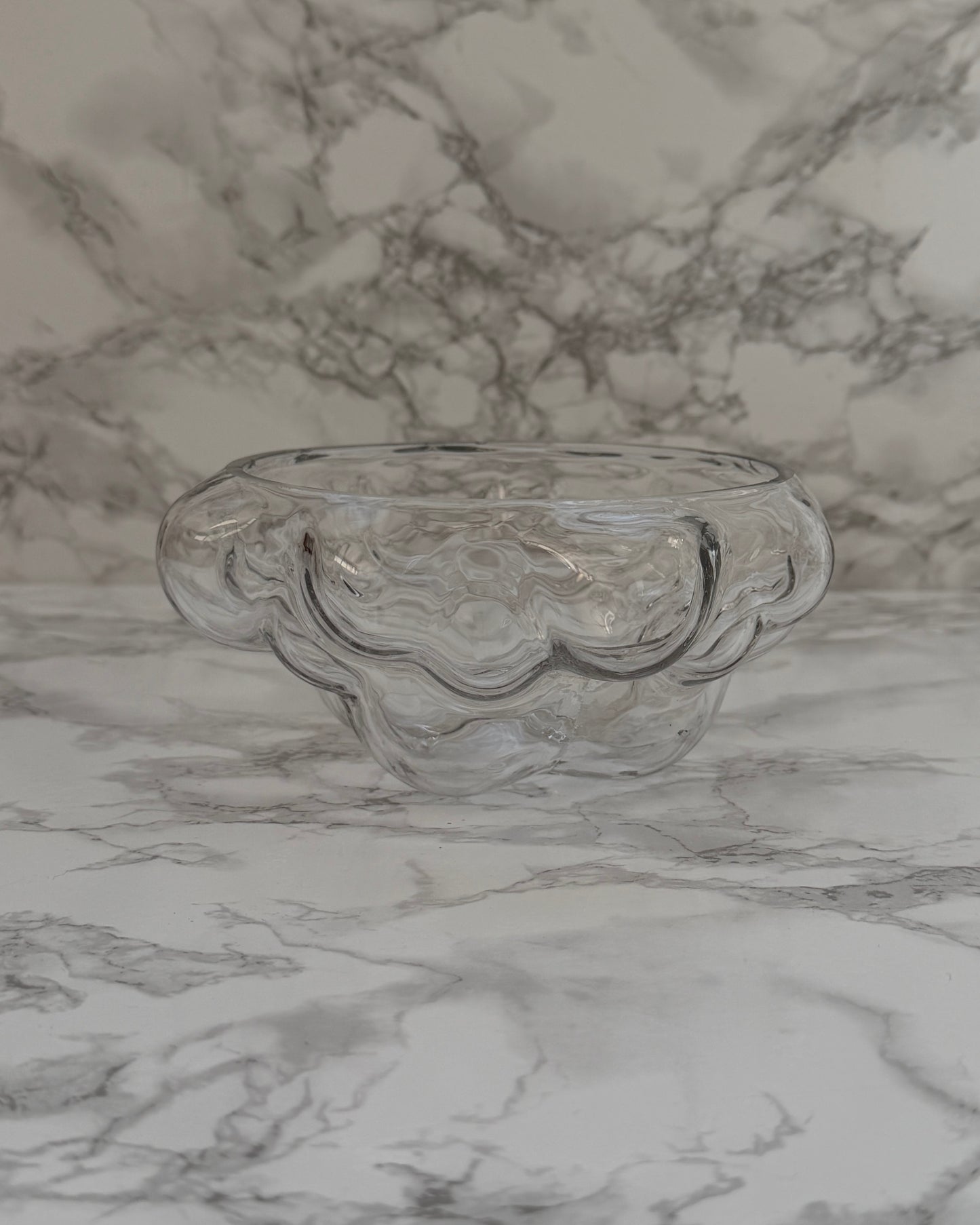 Beautiful Bubble Glass Bowl