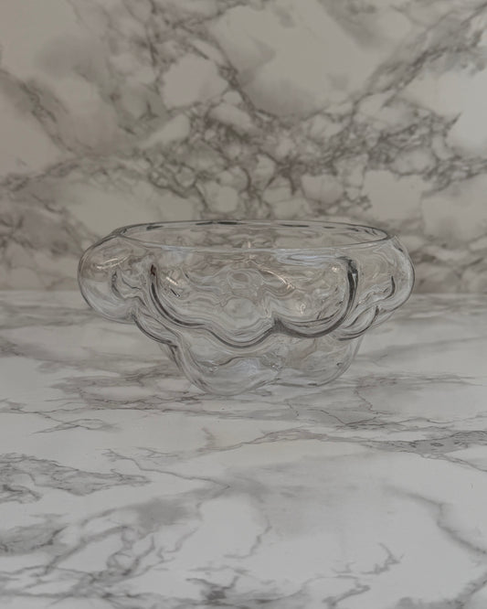 Beautiful Bubble Glass Bowl