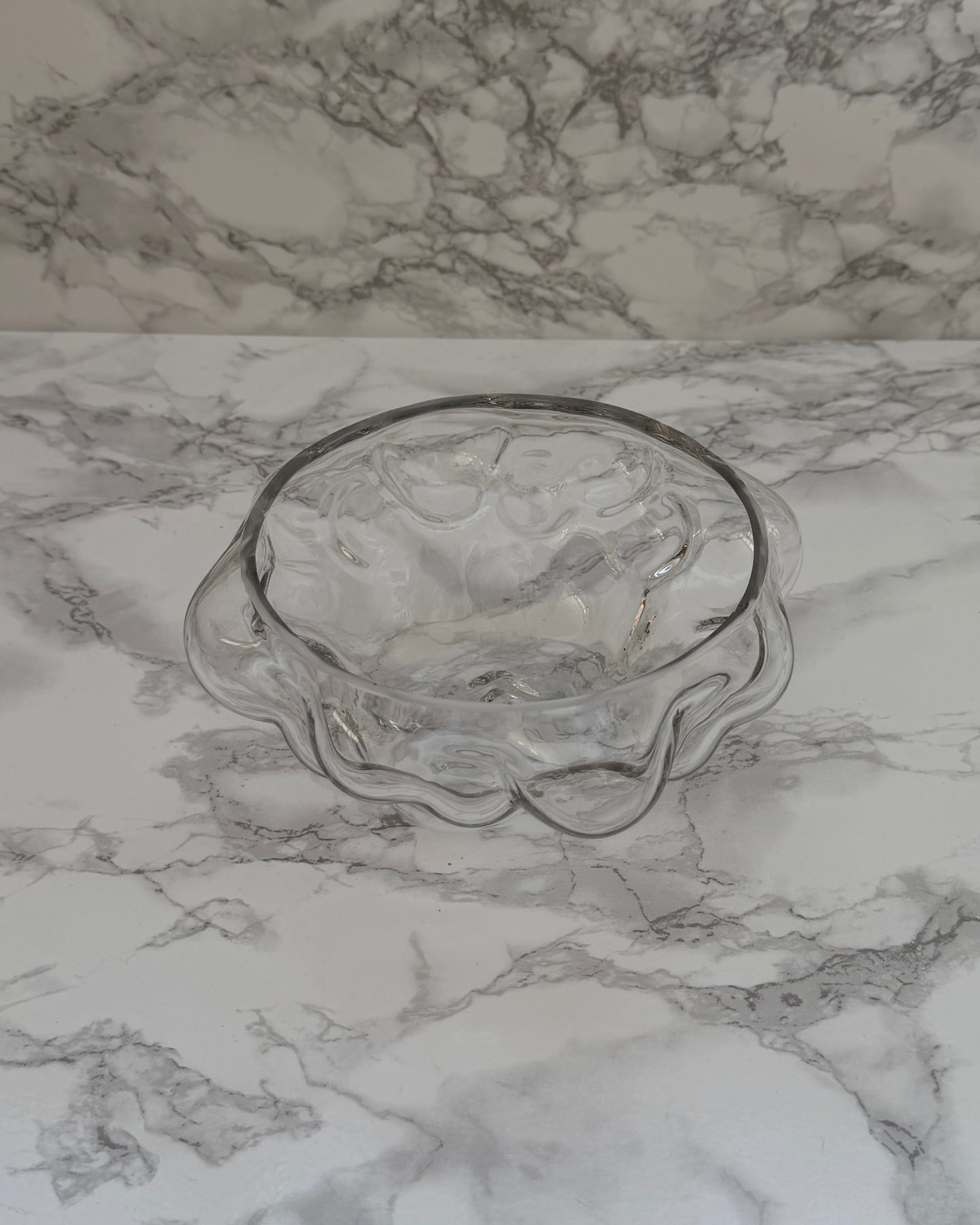 Beautiful Bubble Glass Bowl