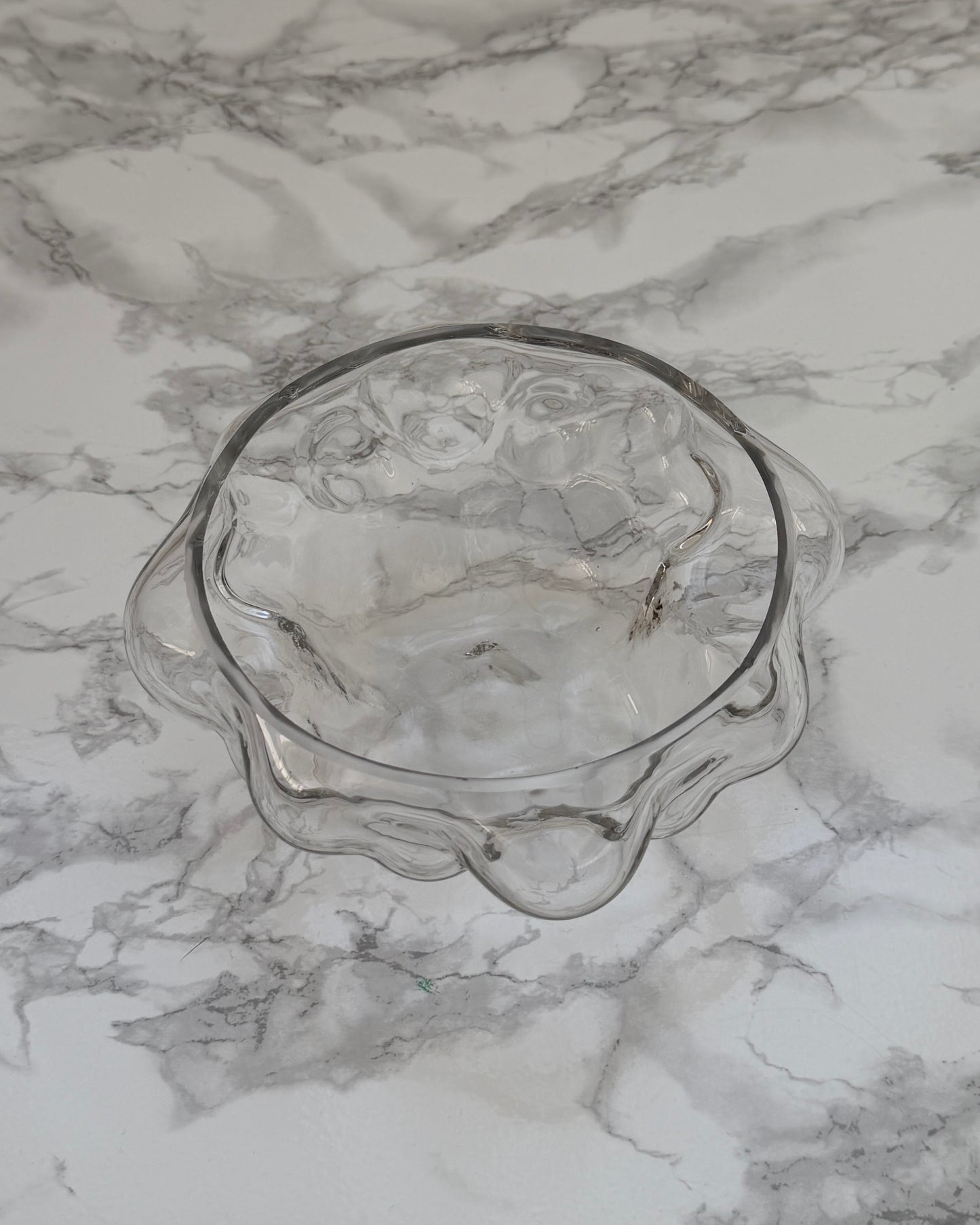 Beautiful Bubble Glass Bowl