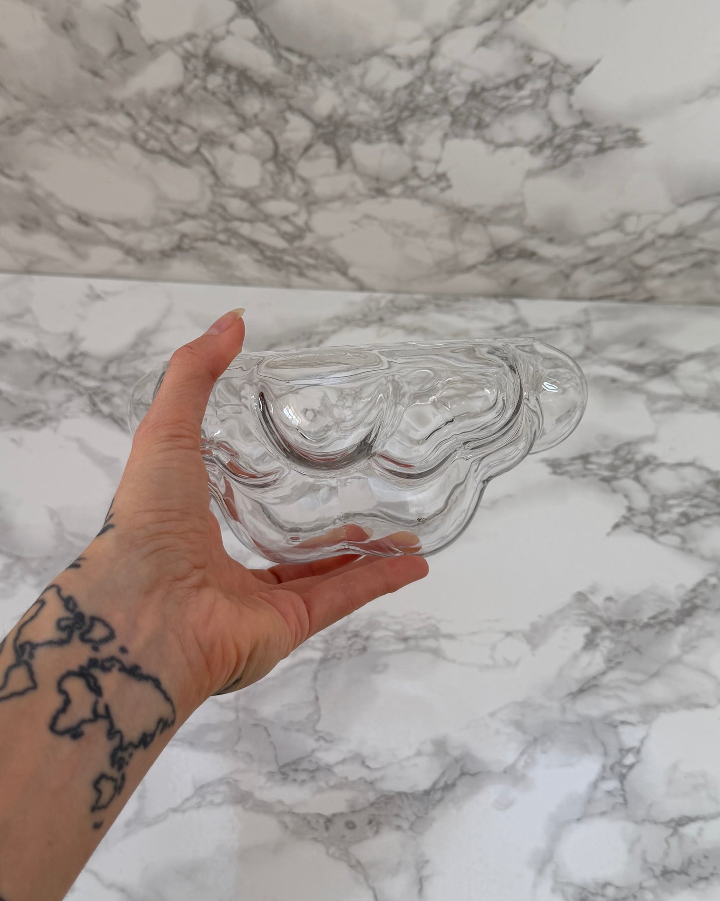 Beautiful Bubble Glass Bowl