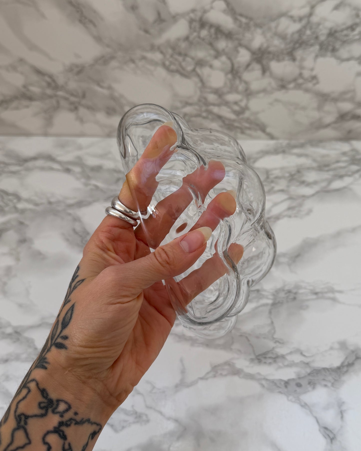 Beautiful Bubble Glass Bowl