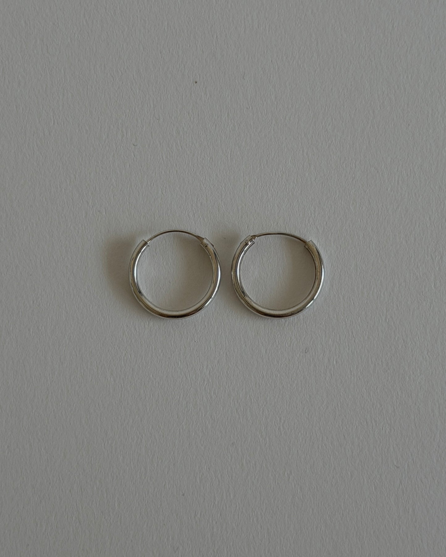 Silver Hoops Small