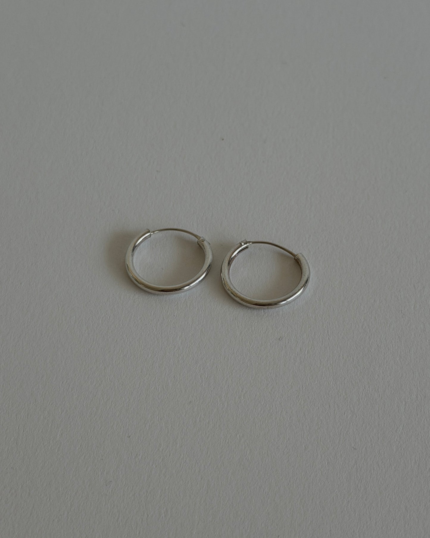 Silver Hoops Small