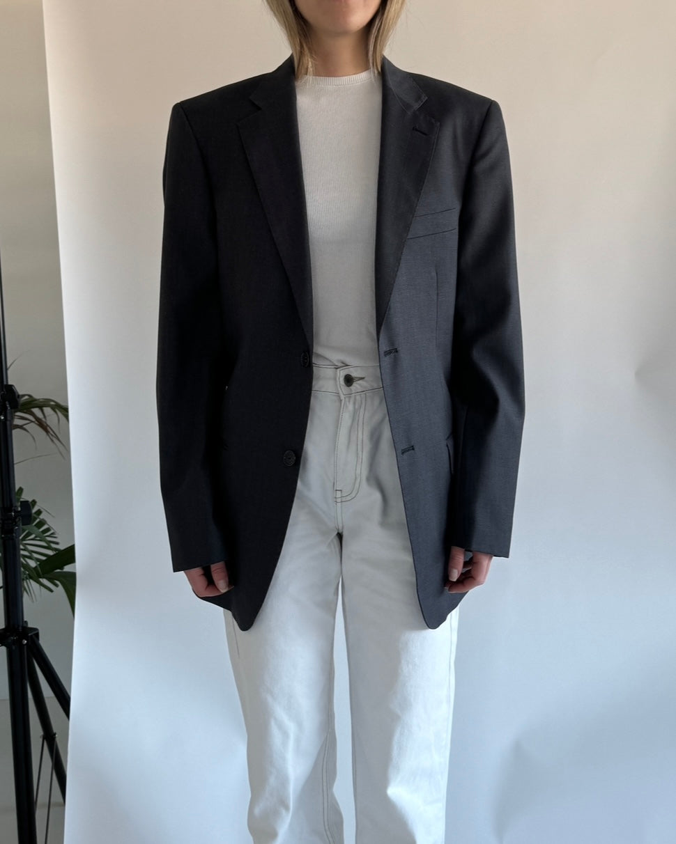 Oversized Blazer Dark Grey