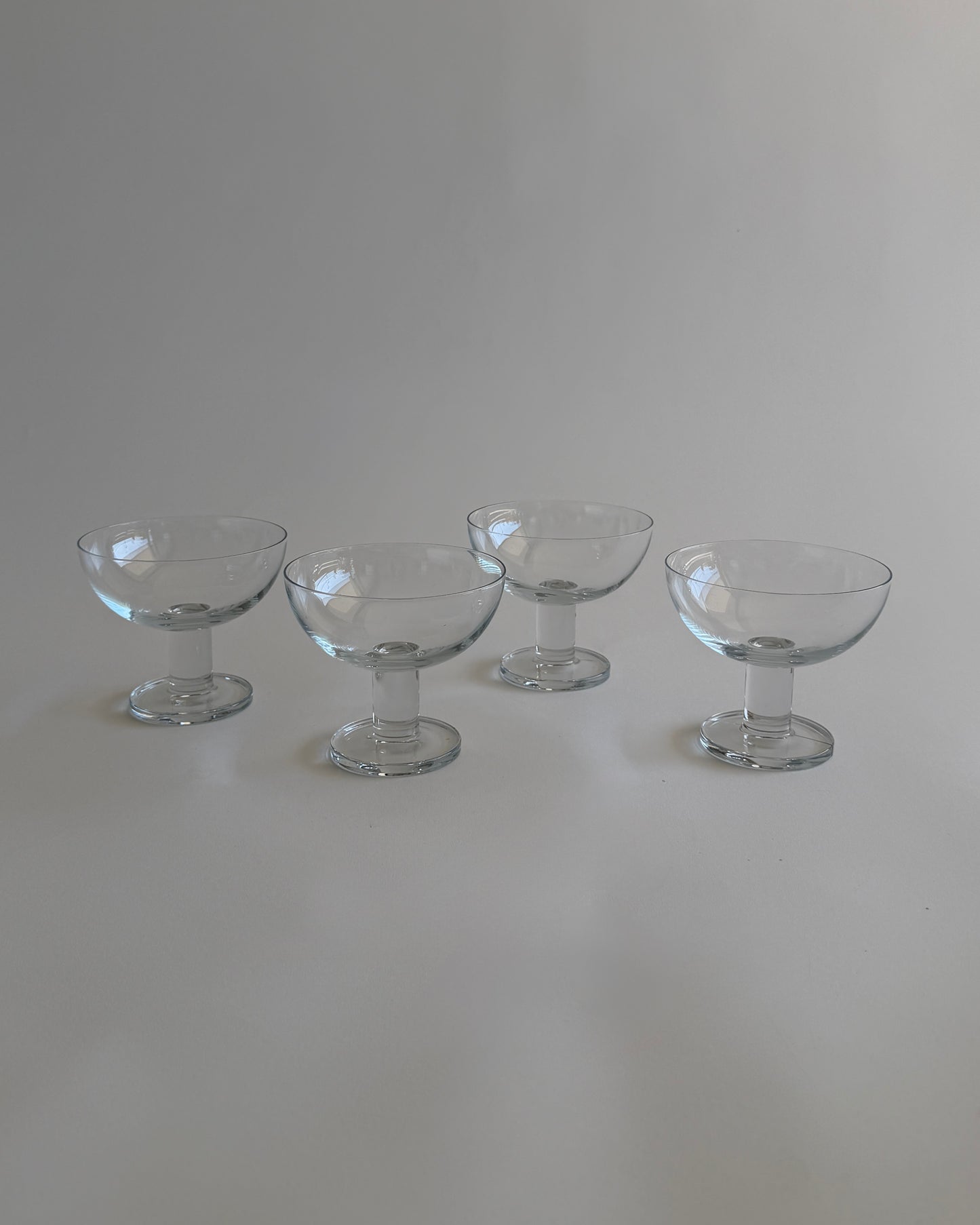 Glass Dessert Coupes – Set of 2