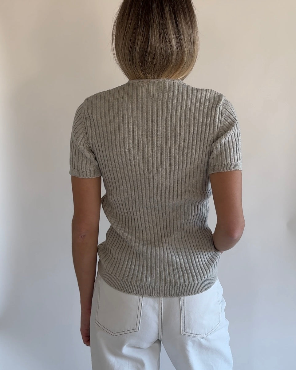 Knitted Top Grey