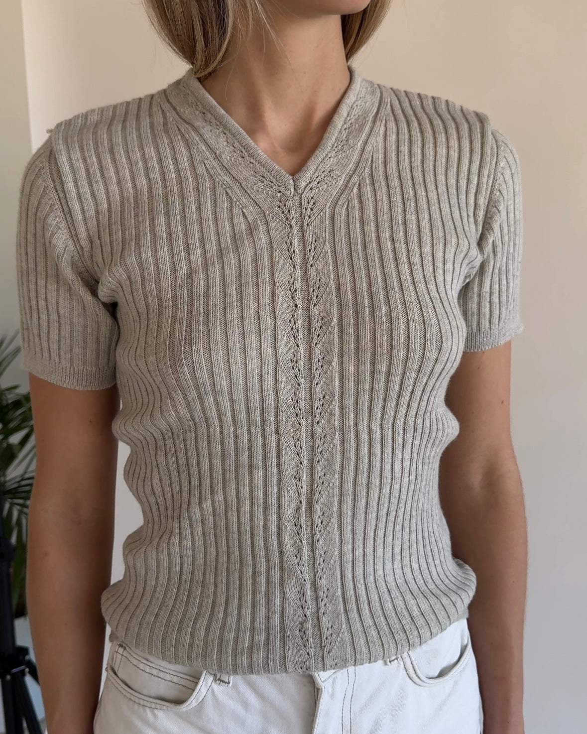 Knitted Top Grey