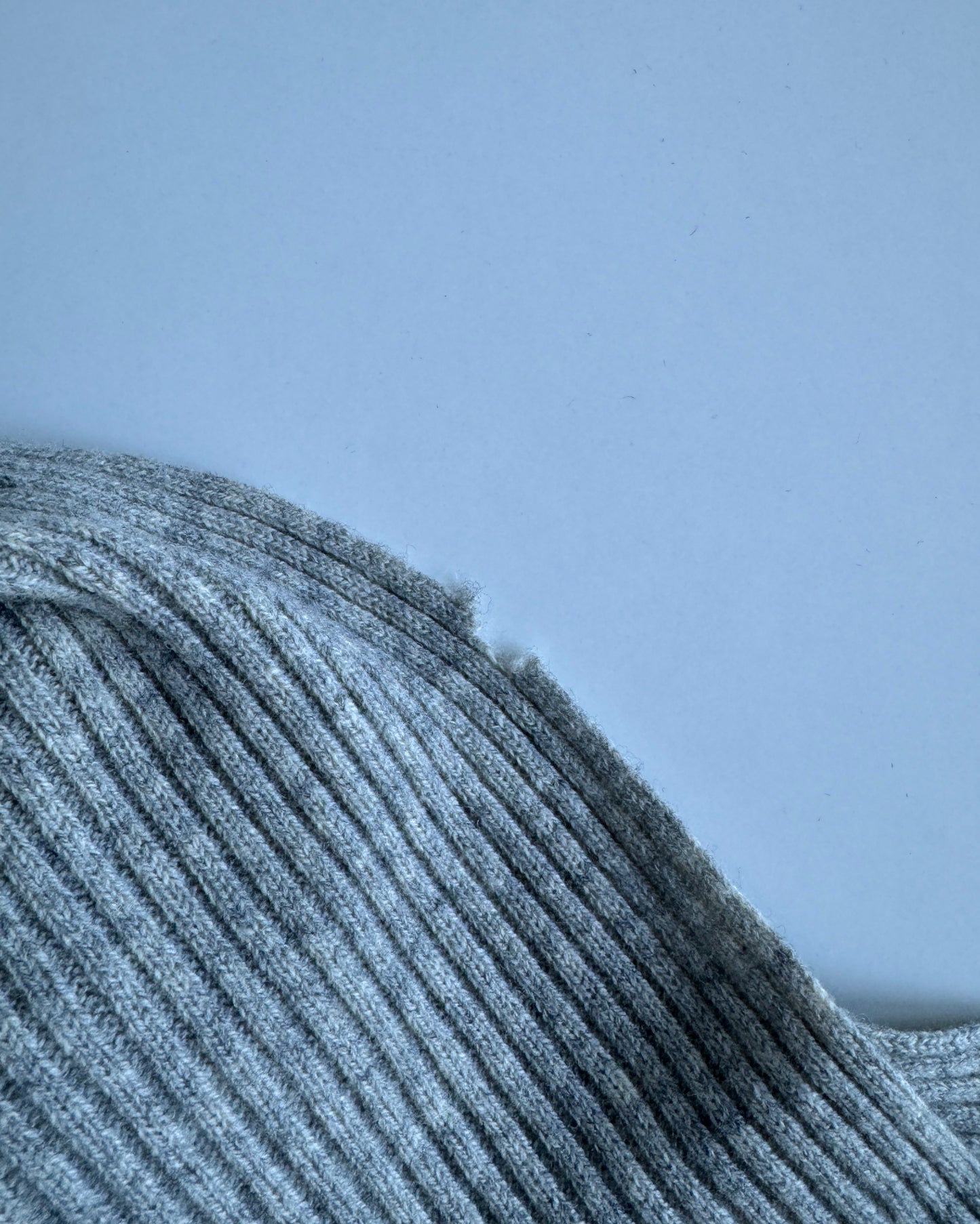 Thin Wool Scarf Grey
