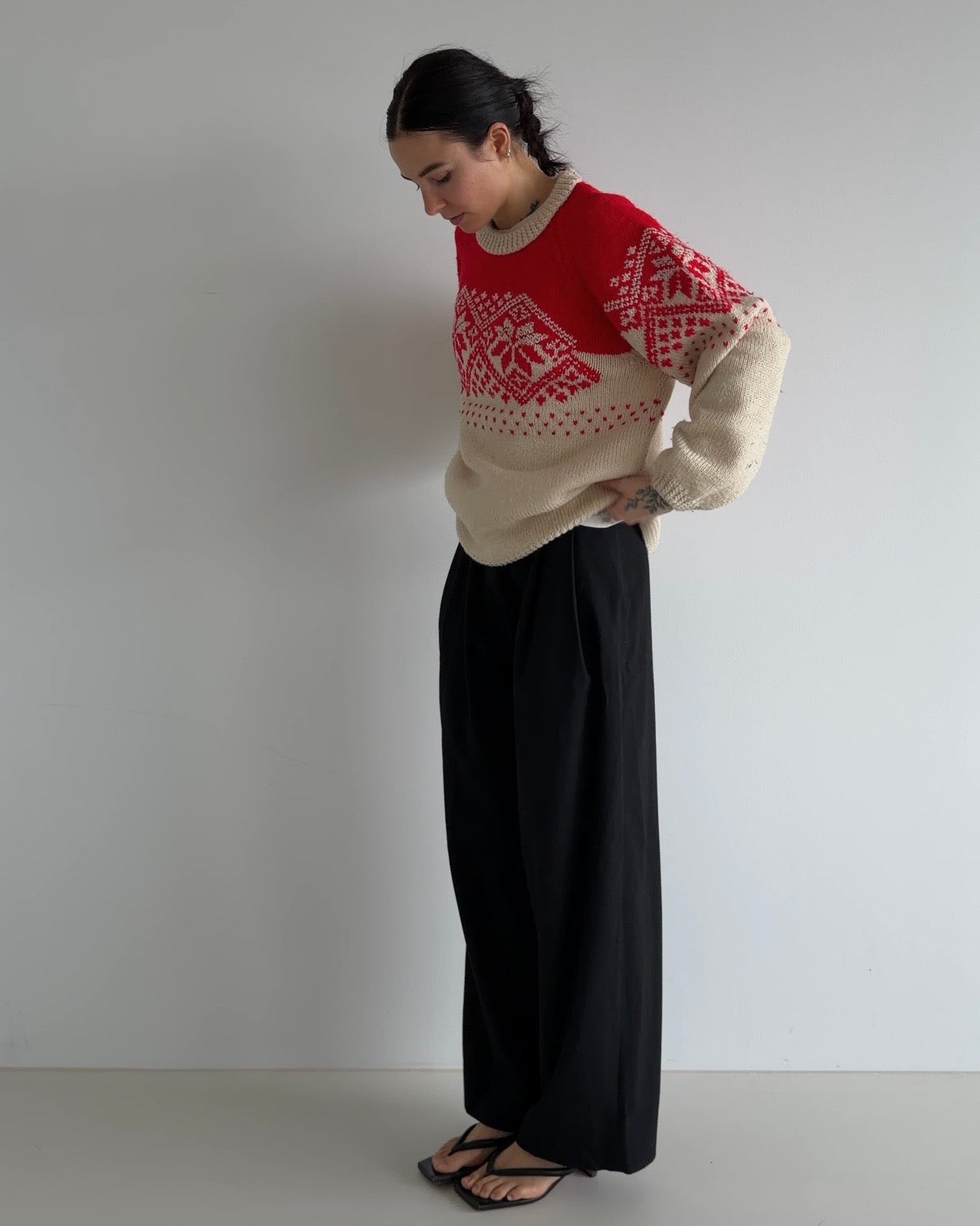 Wool Pullover Red