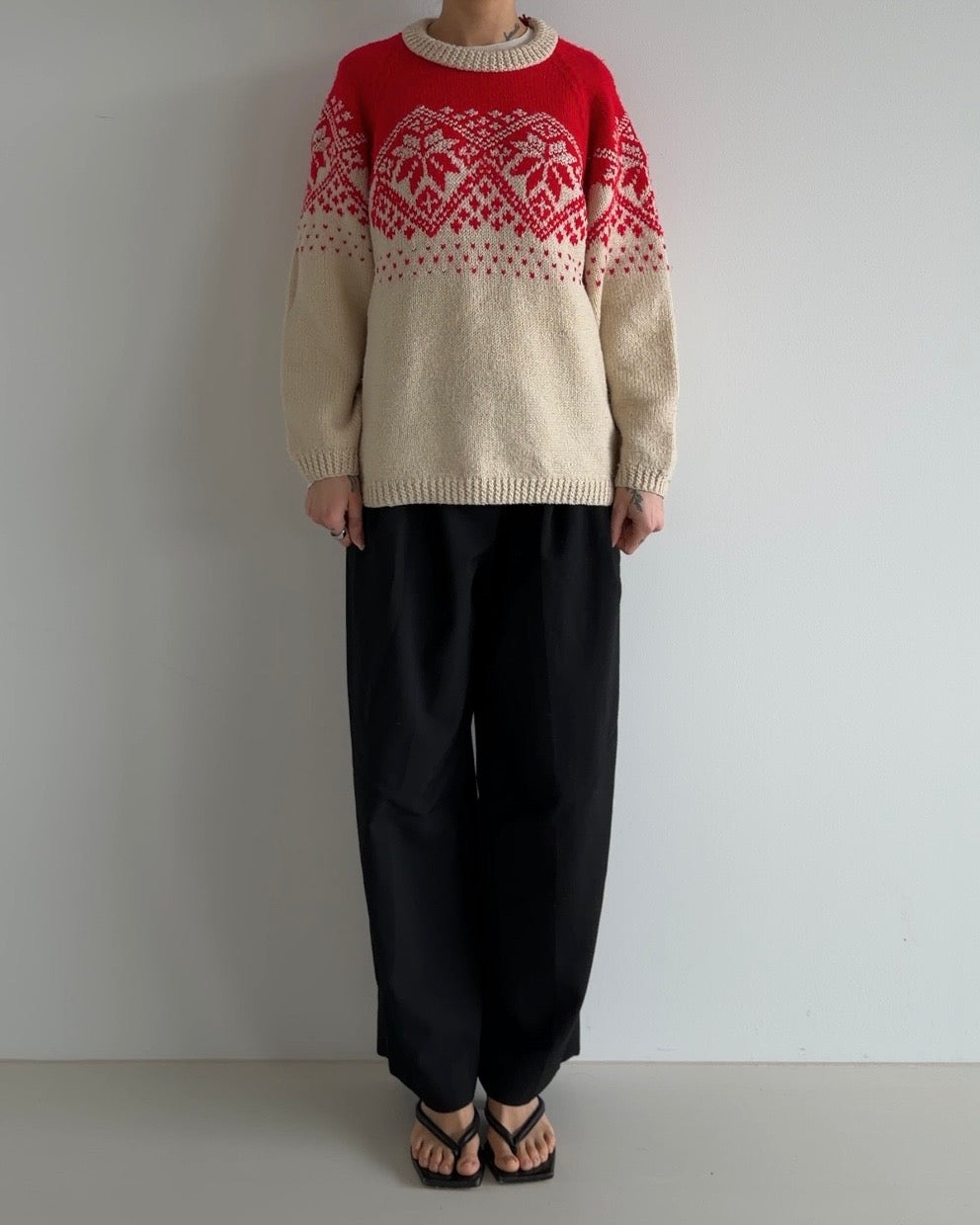 Wool Pullover Red