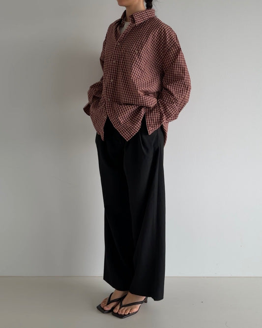 Oversized Checked Shirt