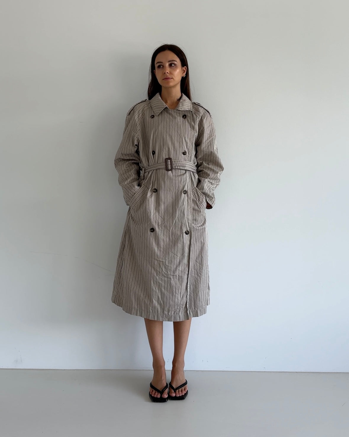 Striped Trenchcoat