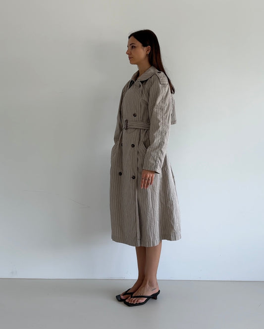 Striped Trenchcoat