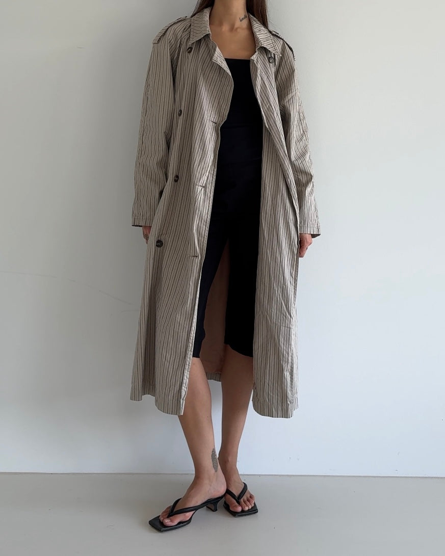 Striped Trenchcoat