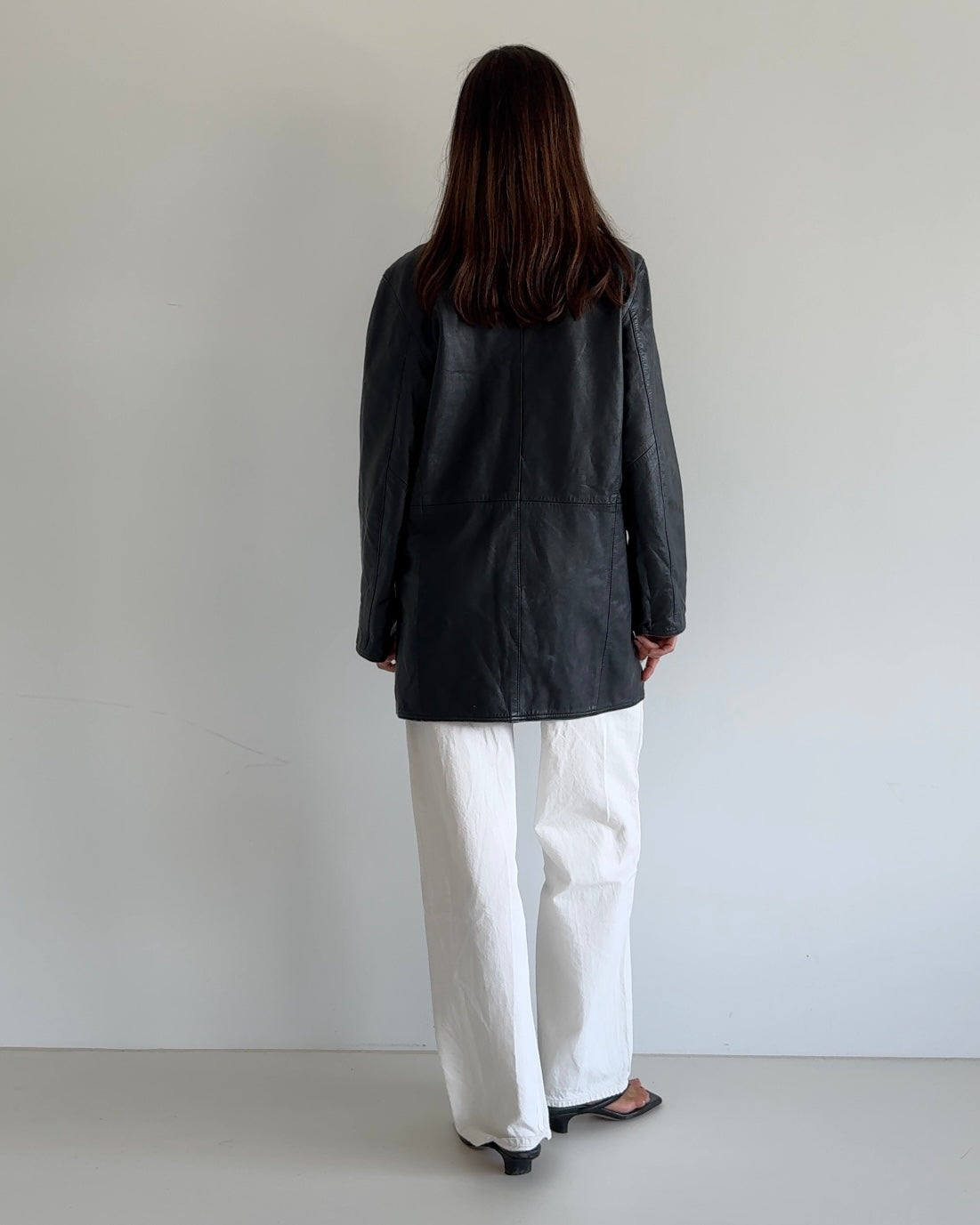Short Leather Coat