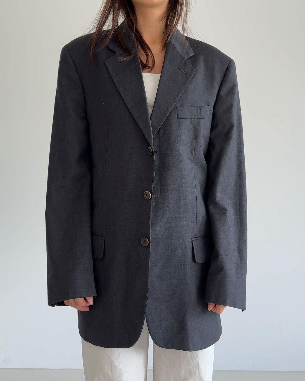 Oversized Blazer Grey