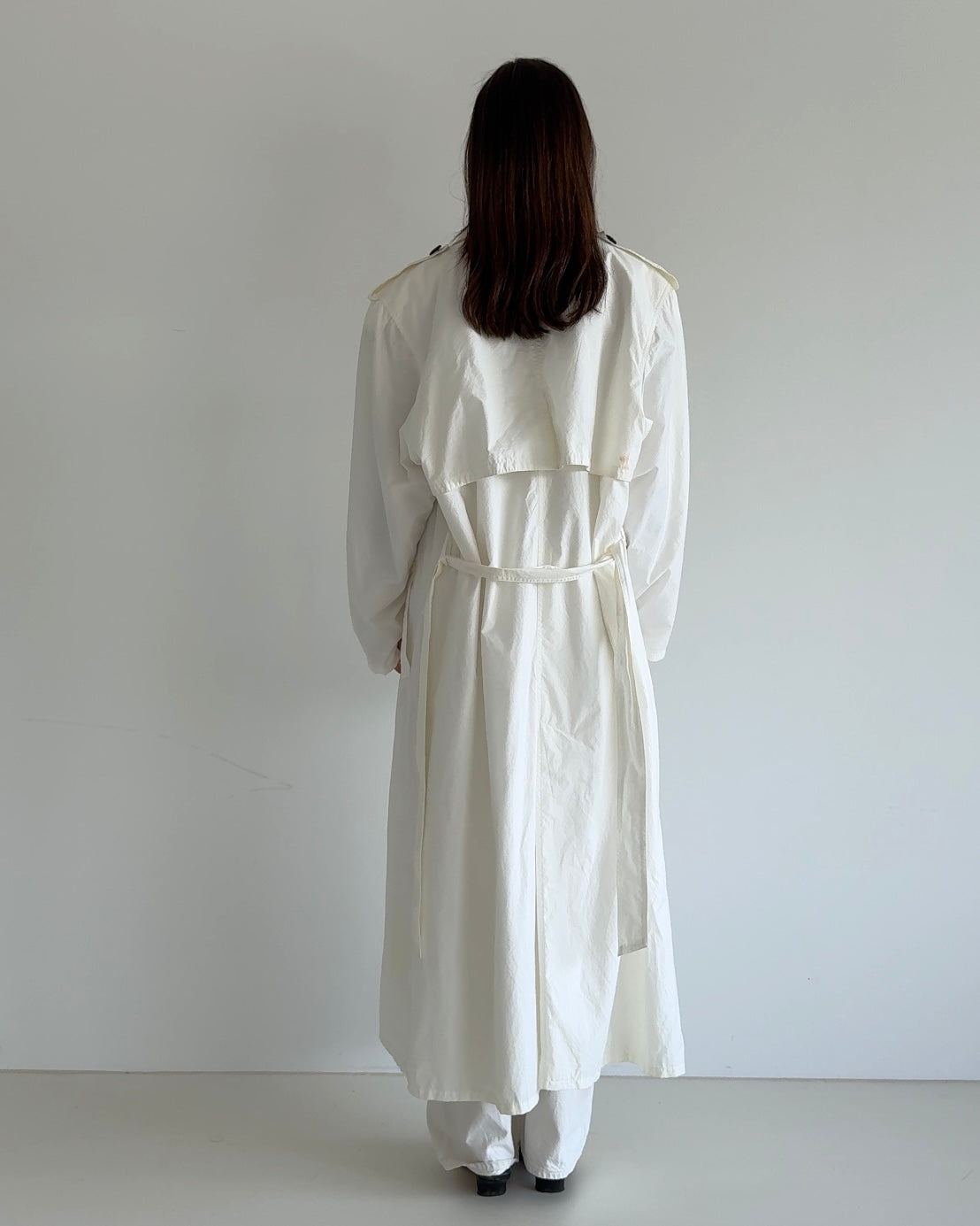 Oversized Light Trenchcoat White