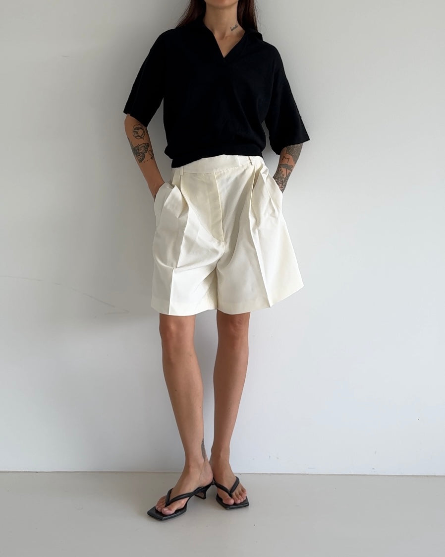 Short Sleeve Pullover Black