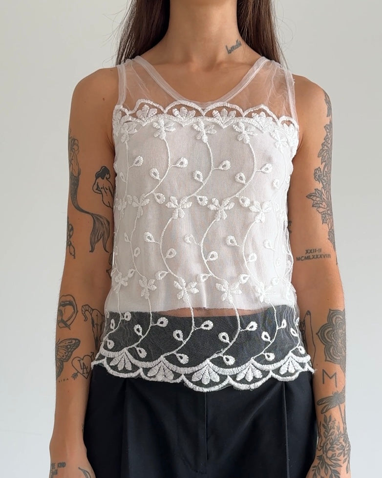 White Top with Details