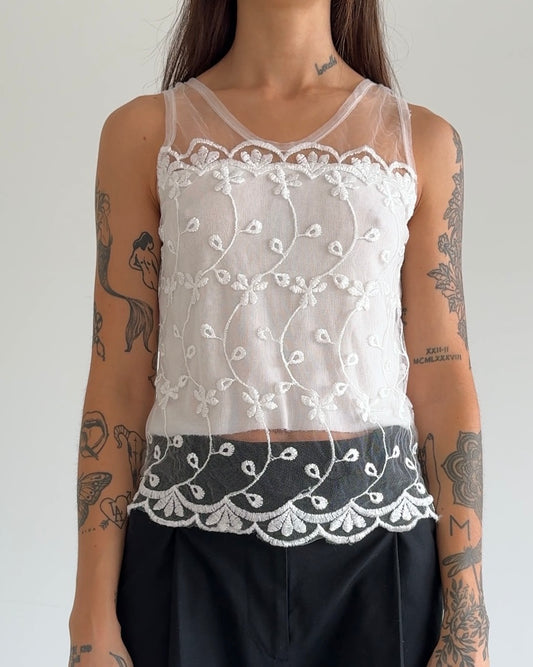 White Top with Details