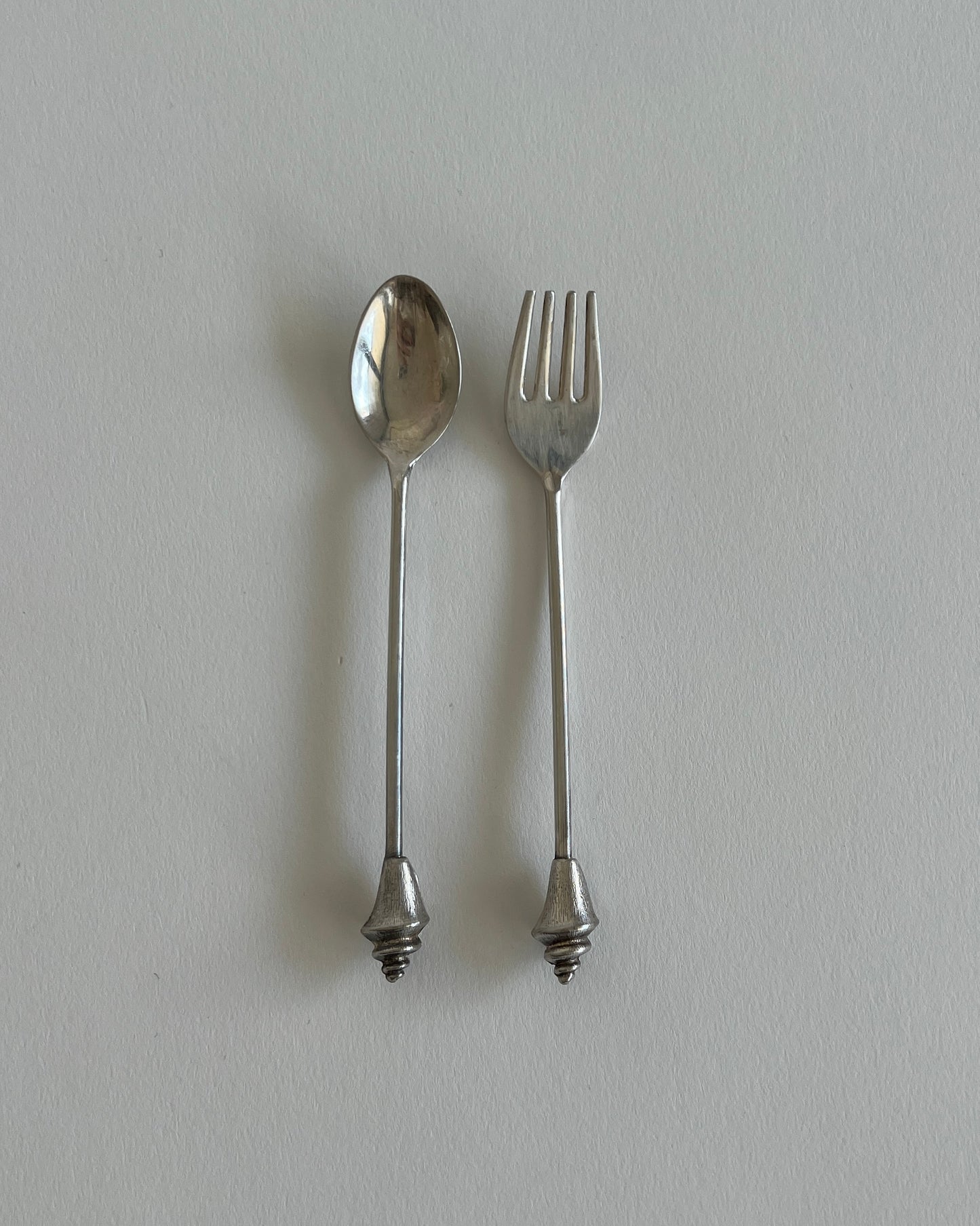 Little Teaspoon and Fork with Shells