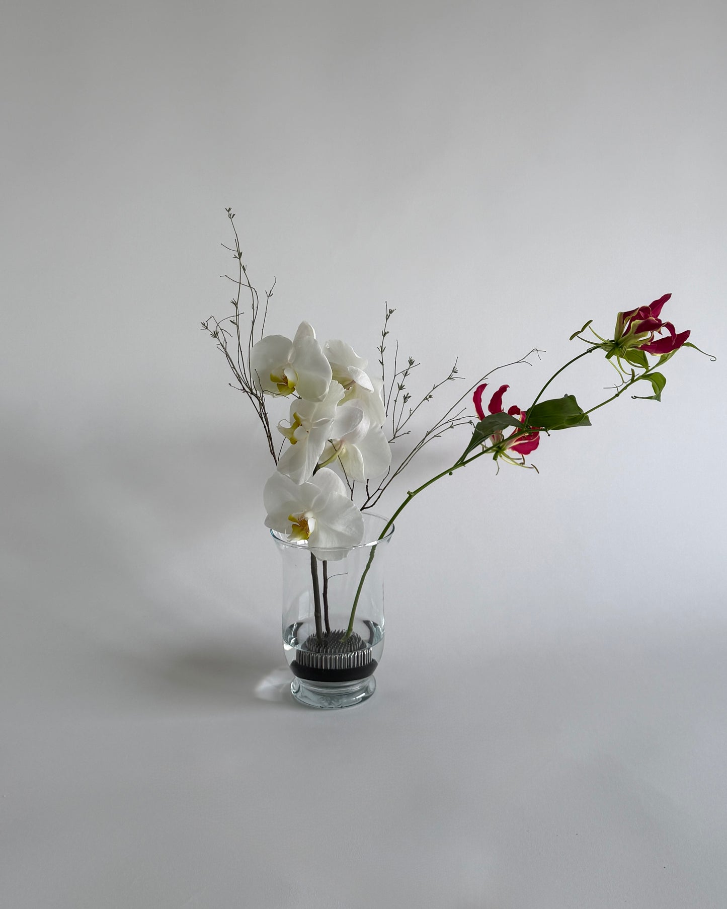 Vintage Clear Glass Vase